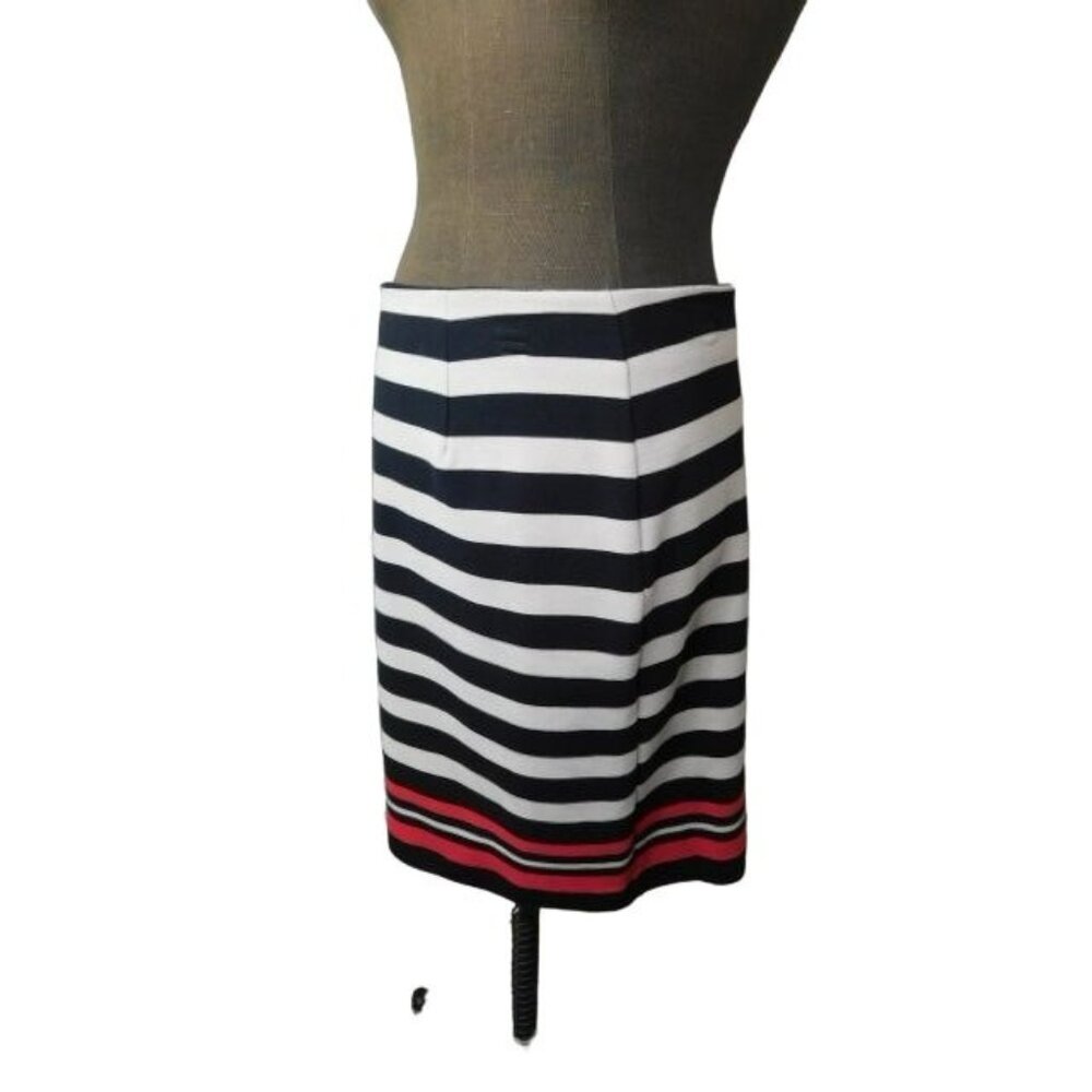 Elle Size 10 Striped STRETCH Knit Skirt NWT $40